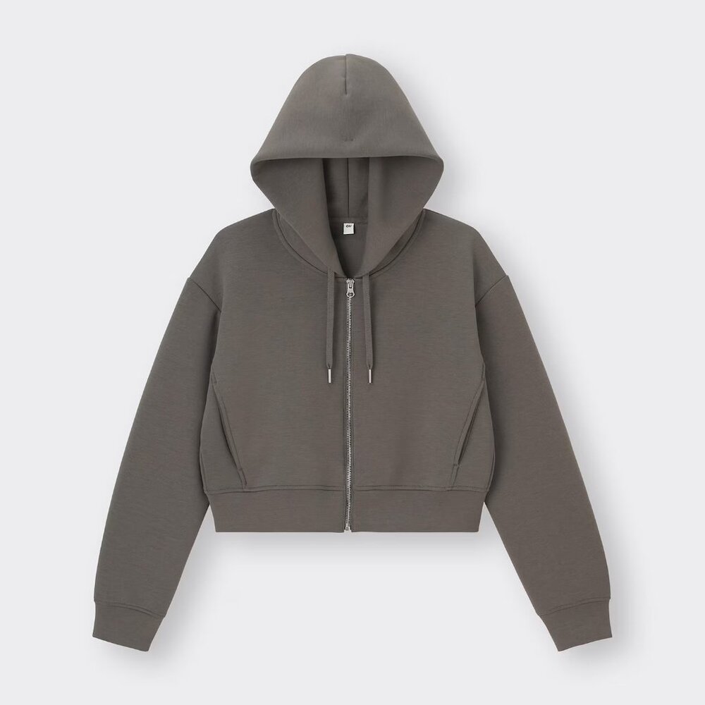 Double-face full-zip parka